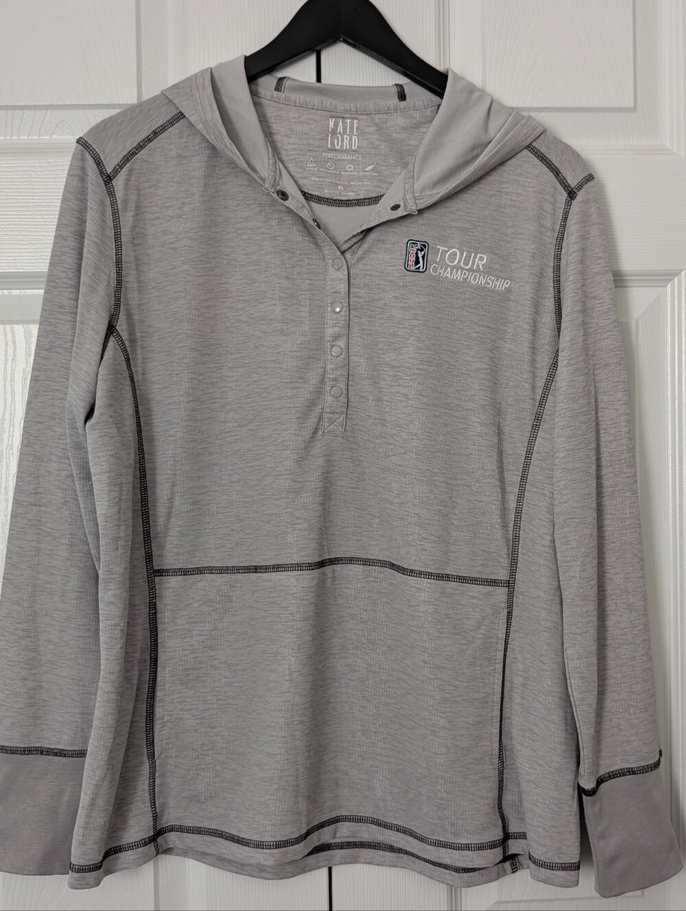 Kate Lord Gray Cowl Neck PGA Tour Championship East Lake Pullover